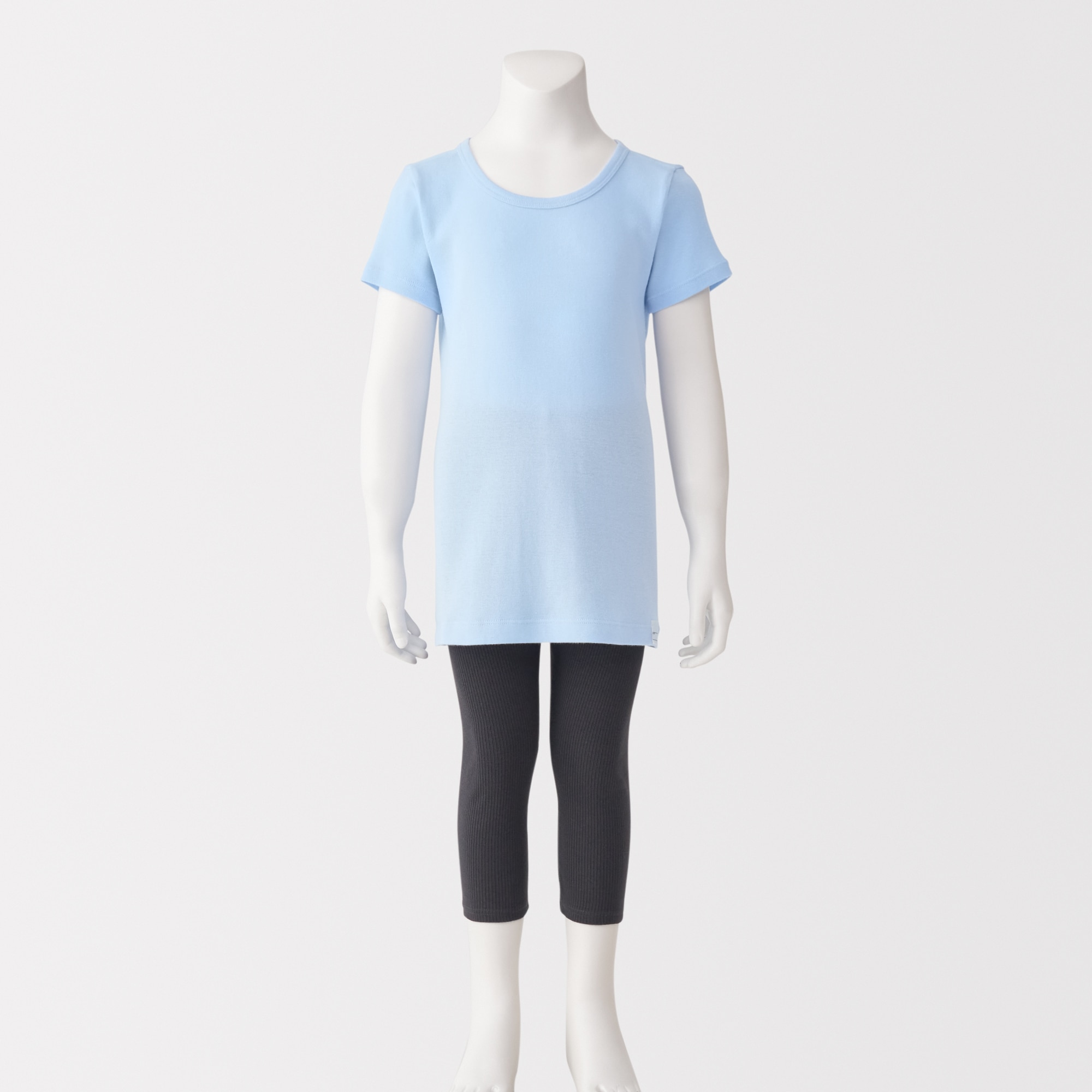 キッズ　さらっと綿クルーネックＴシャツ【インナー】