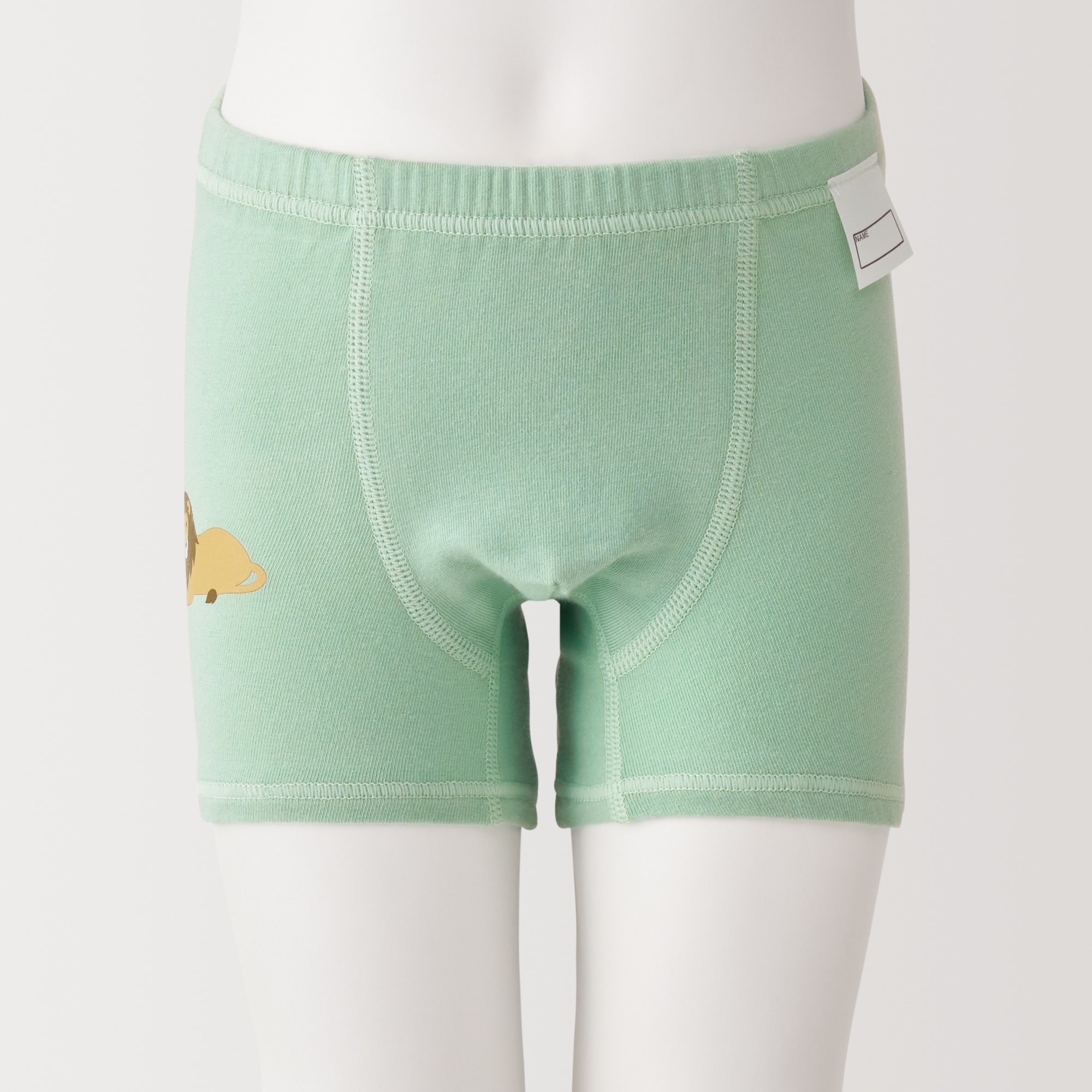 ベビー　動物柄　２枚組　前閉じボクサーパンツ