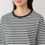 婦人　天竺編みクルーネック長袖Ｔシャツ