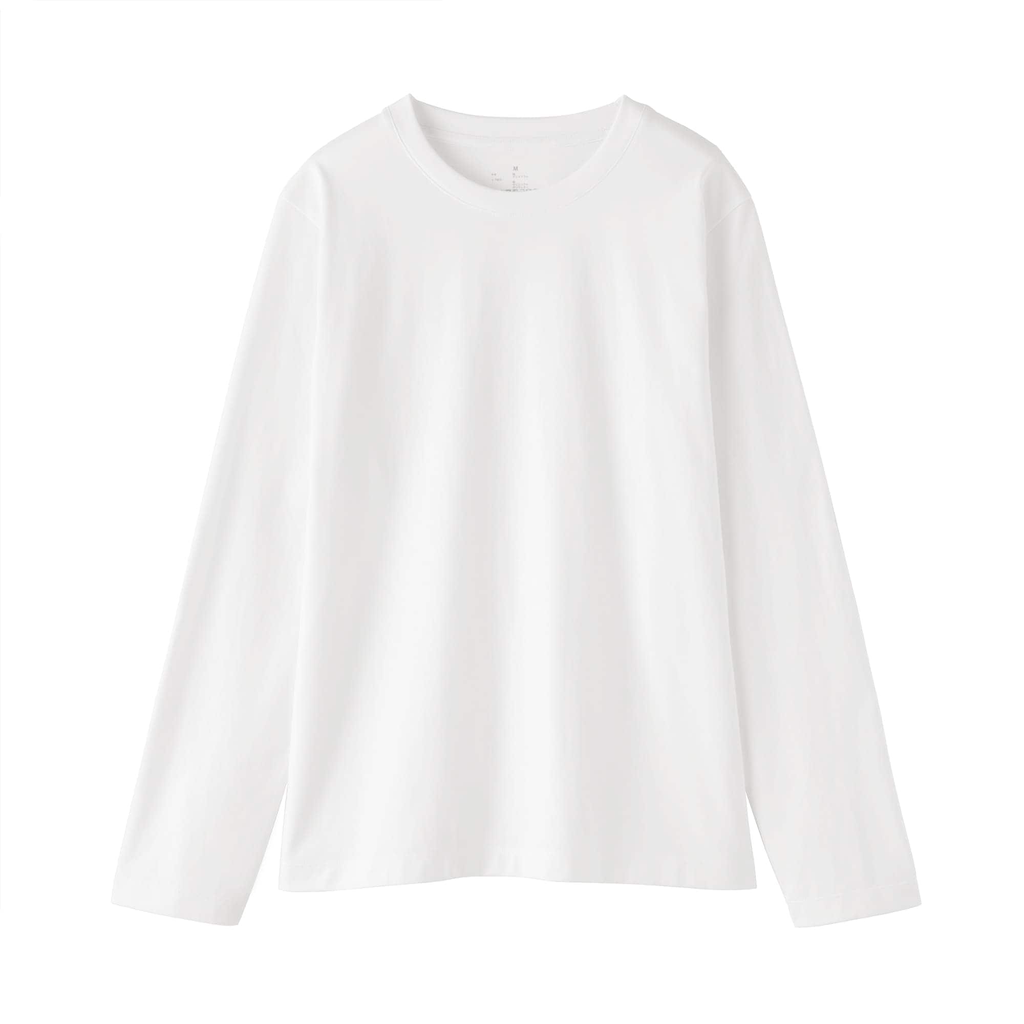 婦人　天竺編みクルーネック長袖Ｔシャツ