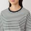 婦人　天竺編みクルーネック長袖Ｔシャツ
