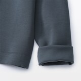 婦人　二重編みスウェットカーディガン