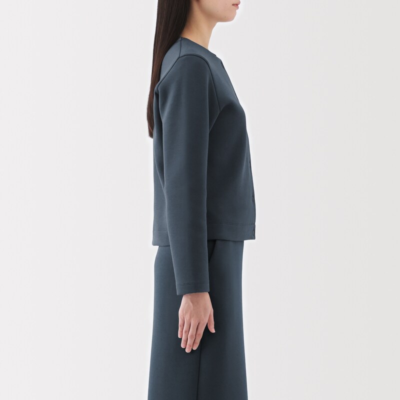 婦人 二重編みスウェットカーディガン | 無印良品 