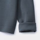 婦人　二重編みスウェットカーディガン