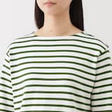 婦人　太番手ボートネック長袖Ｔシャツ