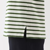 婦人　太番手ボートネック長袖Ｔシャツ