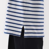 婦人　太番手ボートネック長袖Ｔシャツ