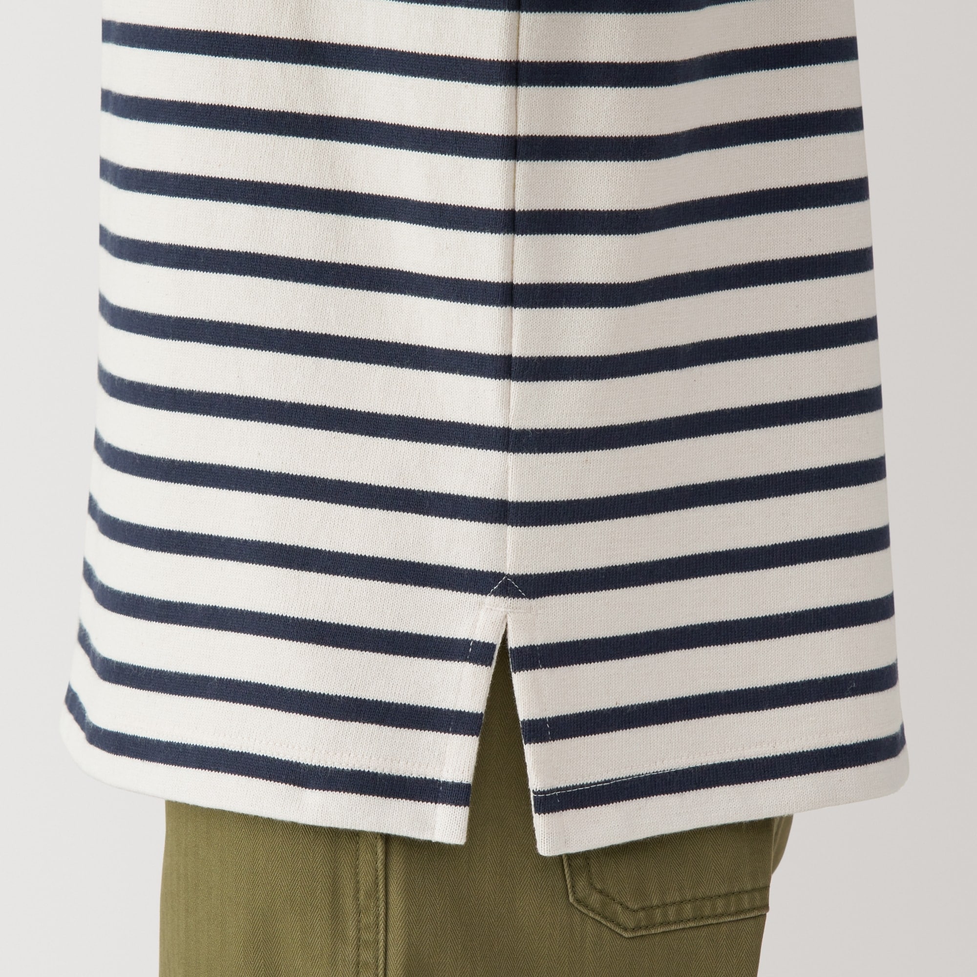 婦人　太番手ボートネック長袖Ｔシャツ