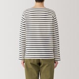 婦人　太番手ボートネック長袖Ｔシャツ