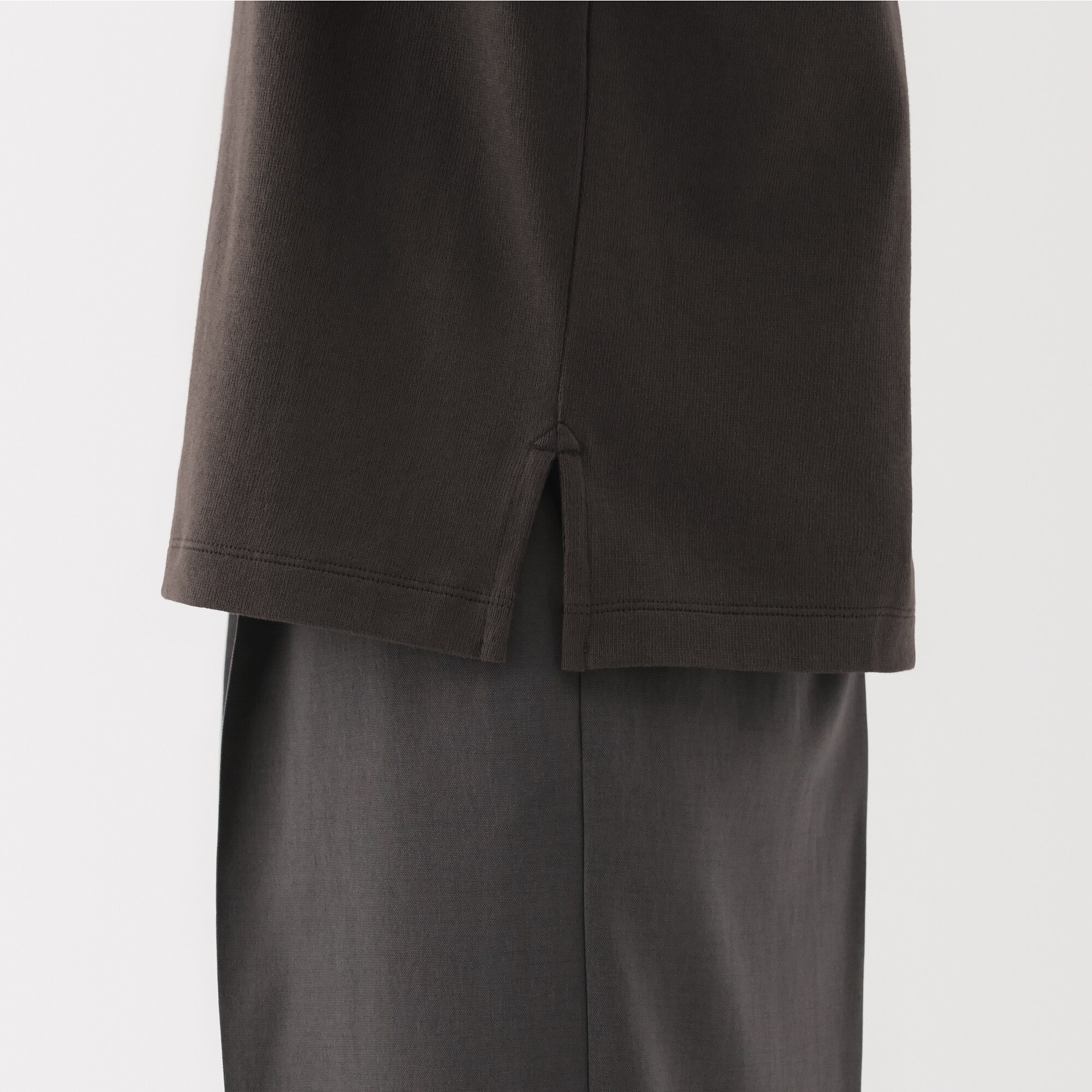 婦人　太番手ボートネック長袖Ｔシャツ