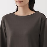 婦人　太番手ボートネック長袖Ｔシャツ