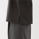 婦人　太番手ボートネック長袖Ｔシャツ