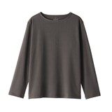 婦人　太番手ボートネック長袖Ｔシャツ