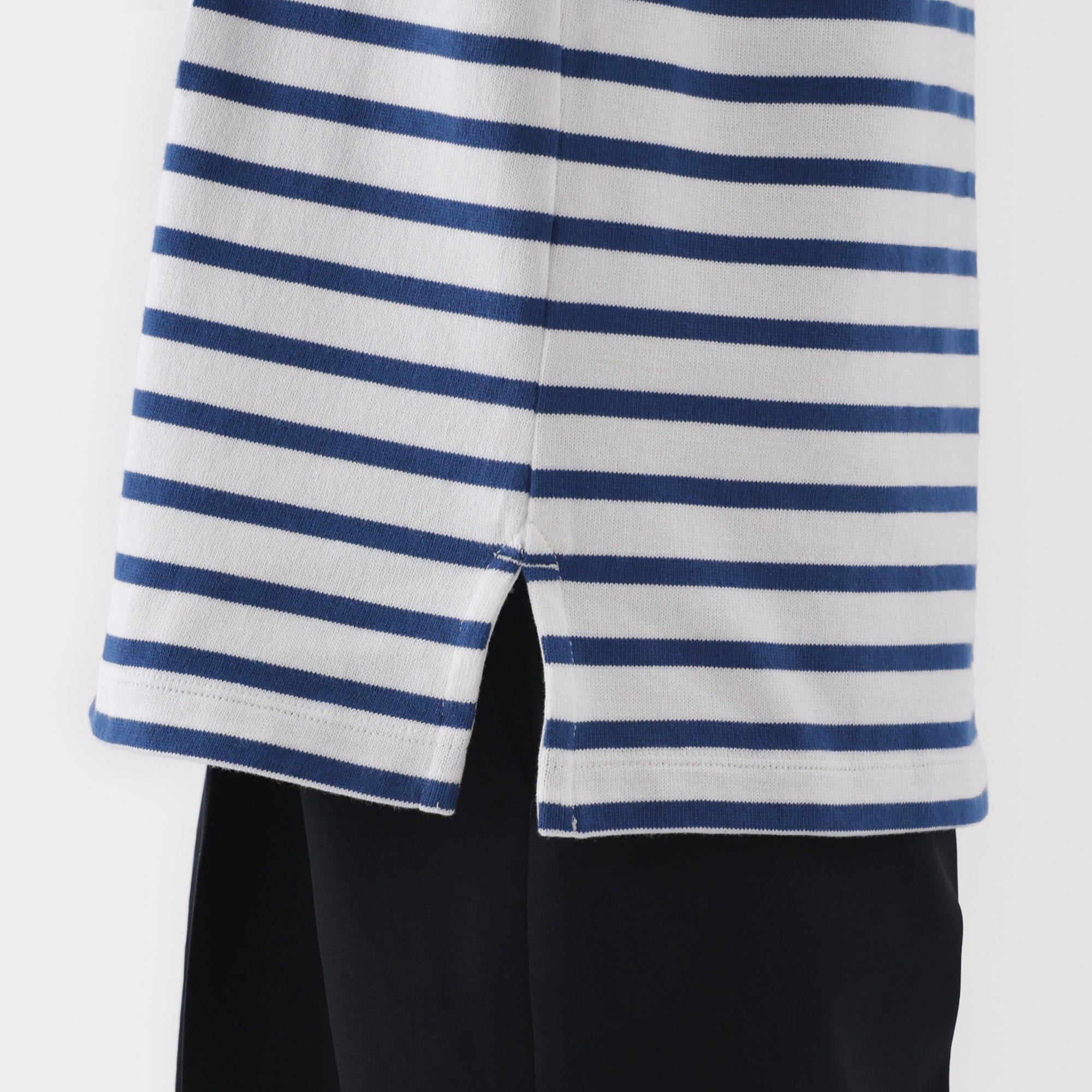 婦人　太番手ボートネック長袖Ｔシャツ