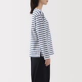婦人　太番手ボートネック長袖Ｔシャツ