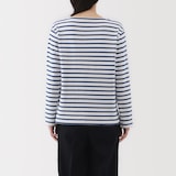 婦人　太番手ボートネック長袖Ｔシャツ