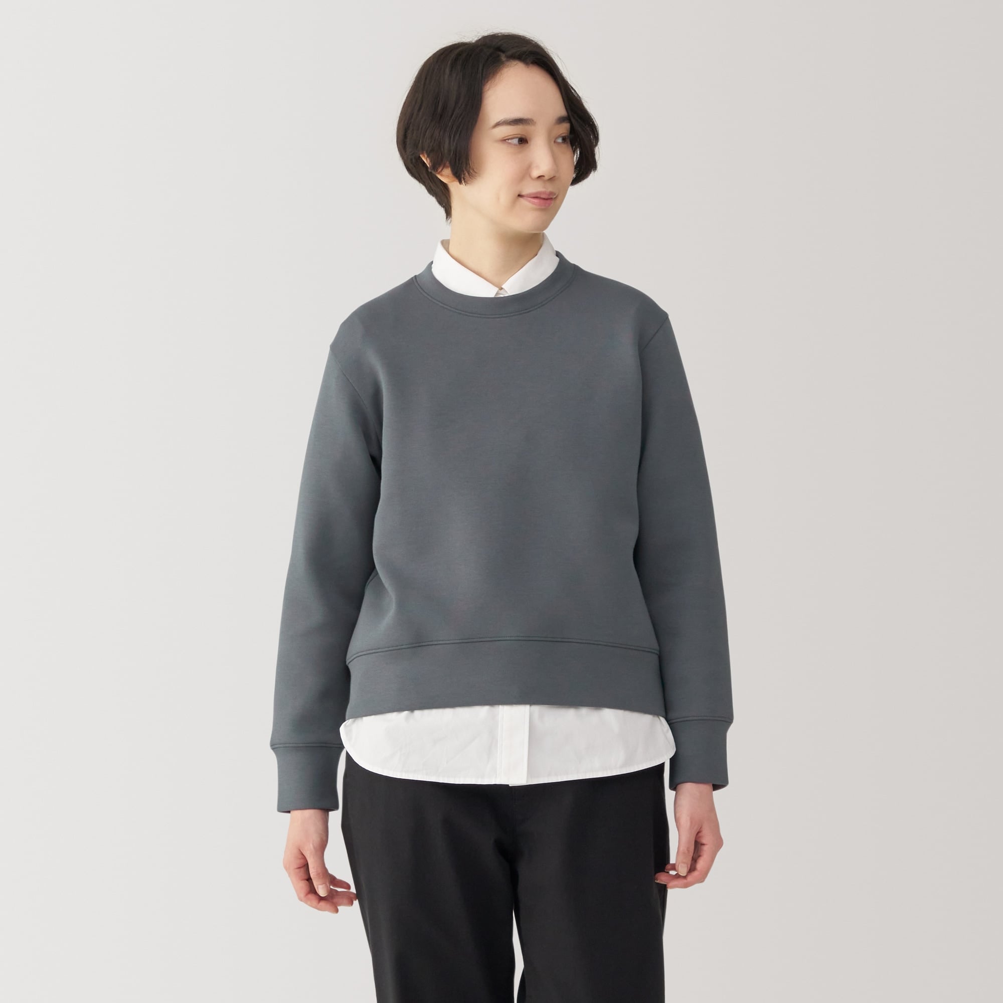 婦人 二重編みスウェットシャツ | 無印良品