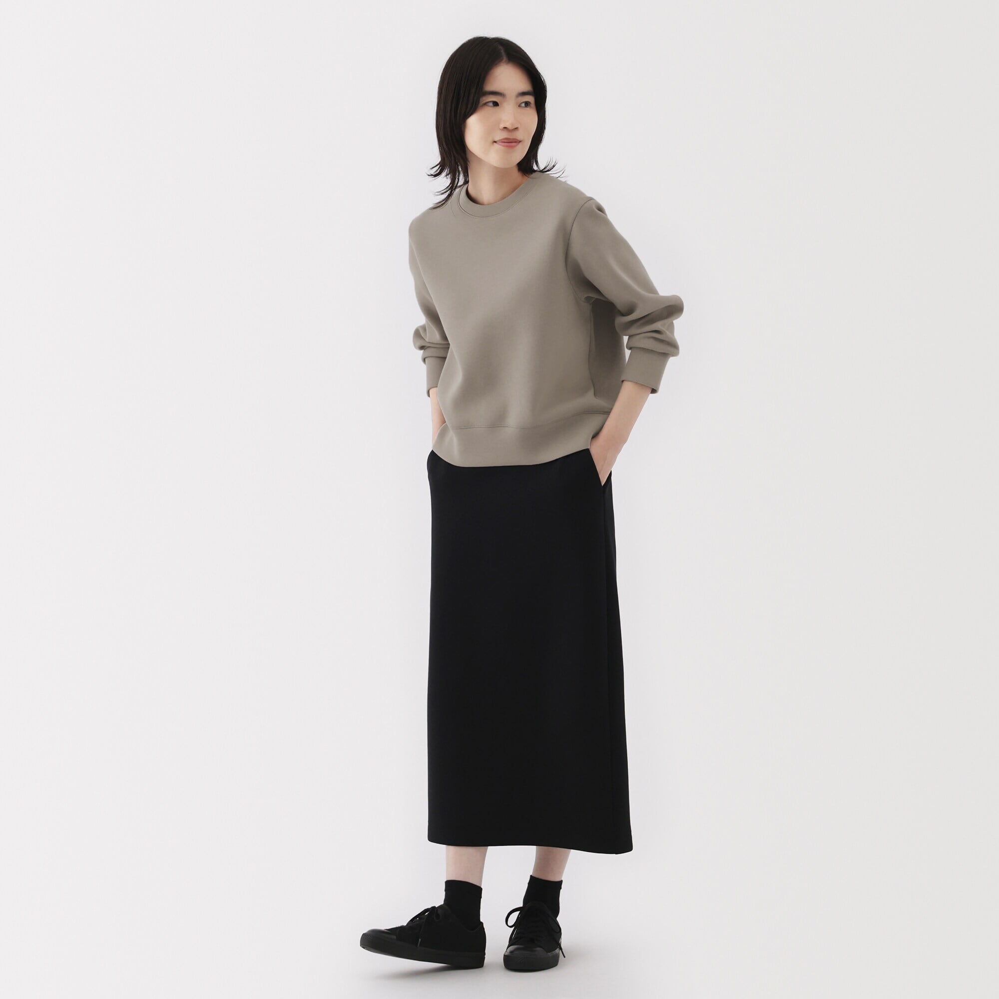 婦人　二重編みスウェットシャツ