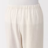 婦人　脇に縫い目のない　二重ガーゼ長袖パジャマ