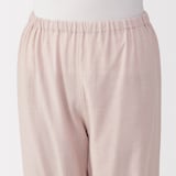 婦人　脇に縫い目のない　二重ガーゼ長袖パジャマ