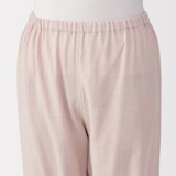 婦人　脇に縫い目のない　二重ガーゼ長袖パジャマ