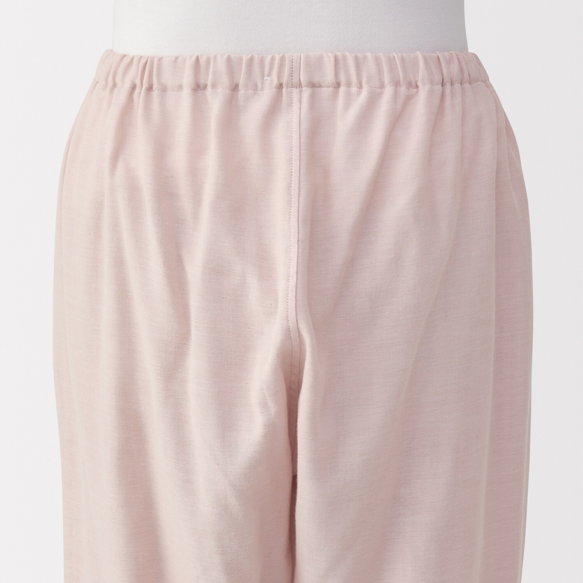 婦人　脇に縫い目のない　二重ガーゼ長袖パジャマ