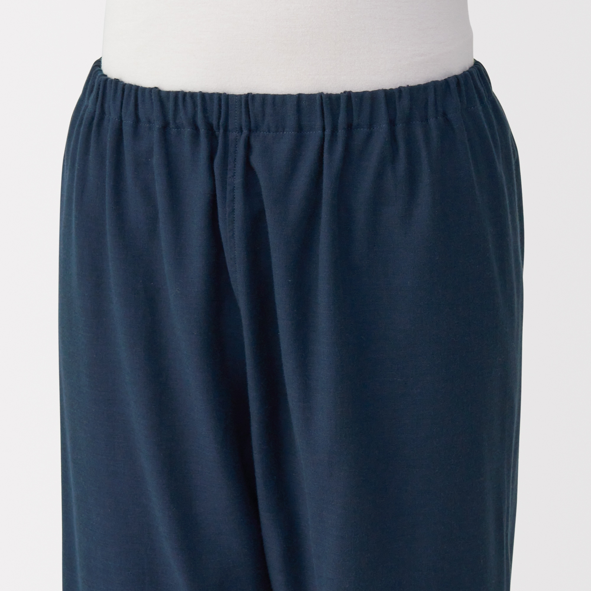 婦人　脇に縫い目のない　二重ガーゼ長袖パジャマ