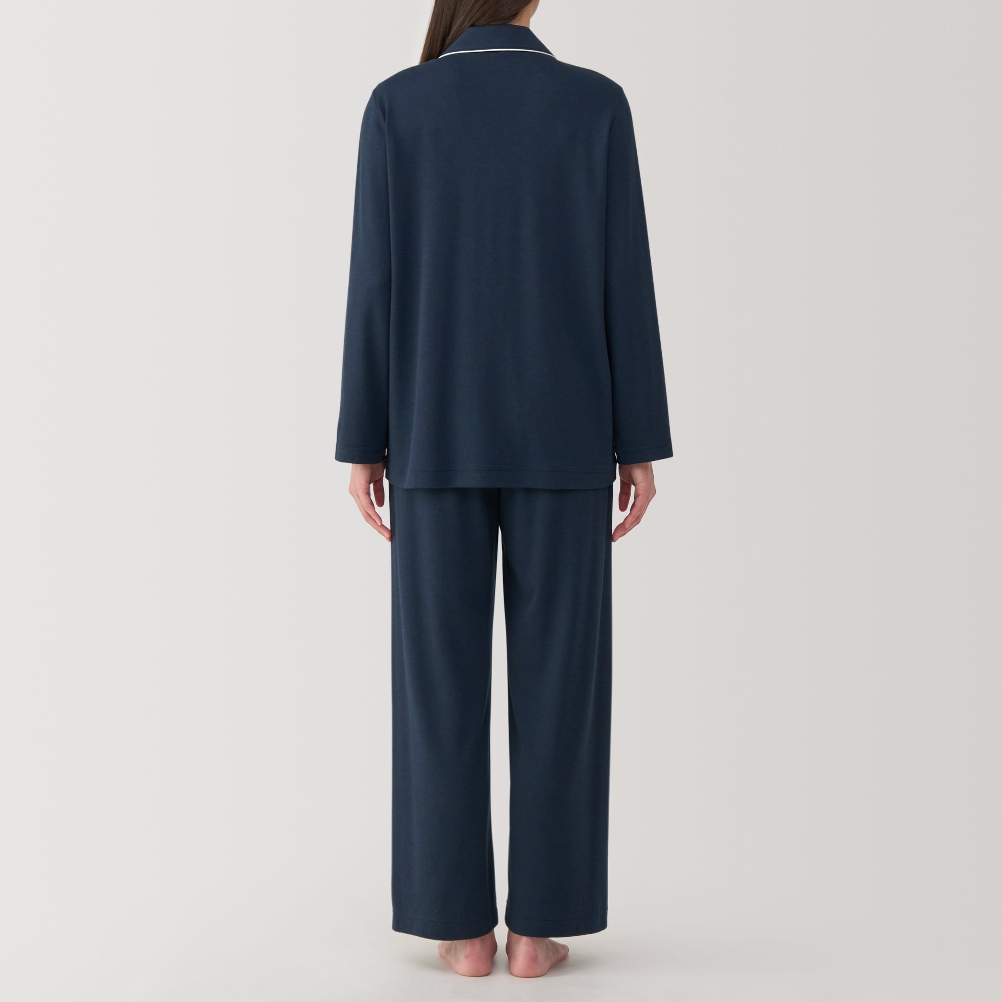 MUJI トラベルパジャマ ネイビー XS-S無印良品