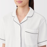 婦人　着るタオル　両面パイル半袖パジャマ