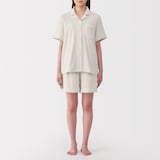 婦人　着るタオル　両面パイル半袖パジャマ