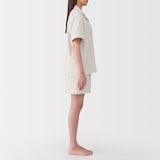 婦人　着るタオル　両面パイル半袖パジャマ