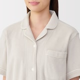 婦人　着るタオル　両面パイル半袖パジャマ