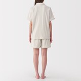 婦人　着るタオル　両面パイル半袖パジャマ
