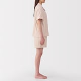 婦人　着るタオル　両面パイル半袖パジャマ