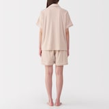 婦人　着るタオル　両面パイル半袖パジャマ