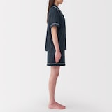 婦人　着るタオル　両面パイル半袖パジャマ