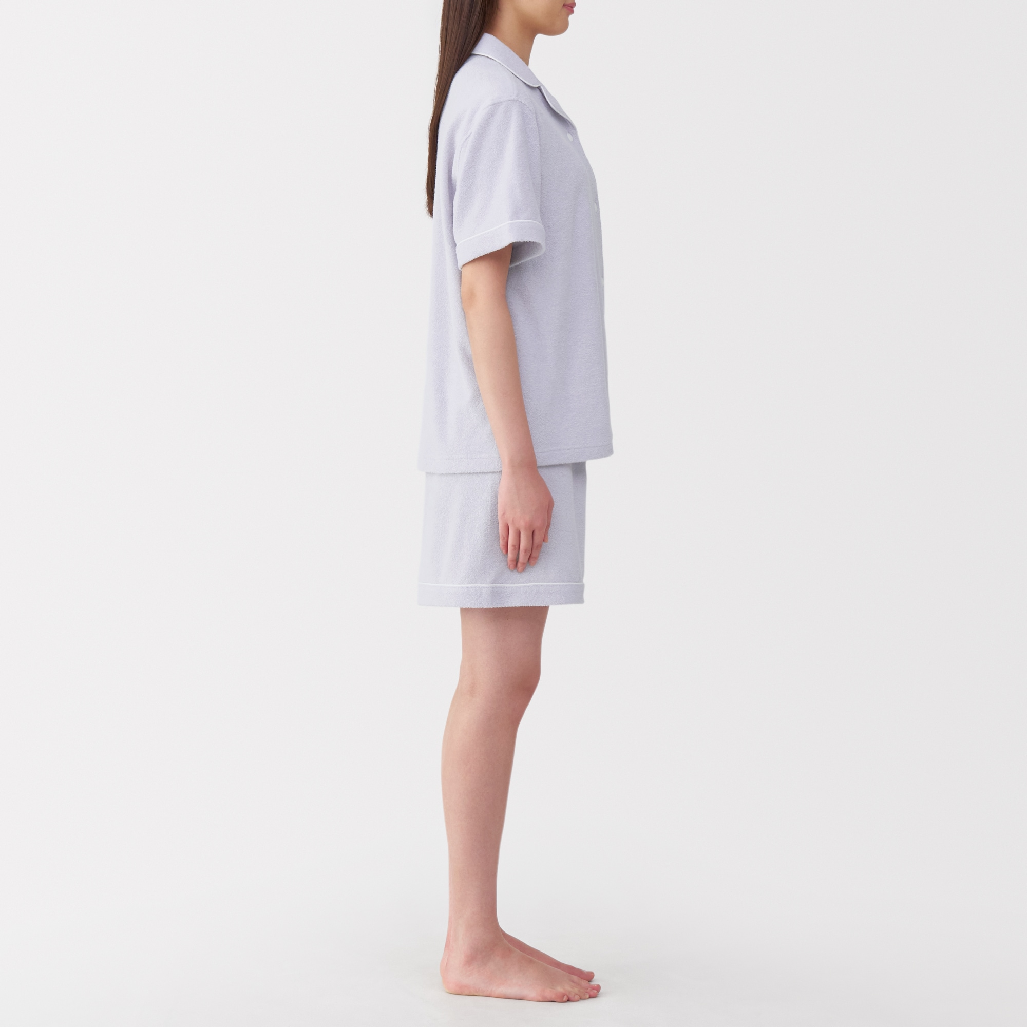 婦人 着るタオル 両面パイル半袖パジャマ | 無印良品