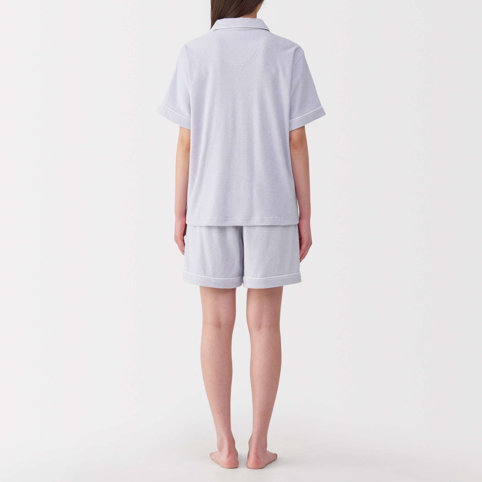 婦人　着るタオル　両面パイル半袖パジャマ