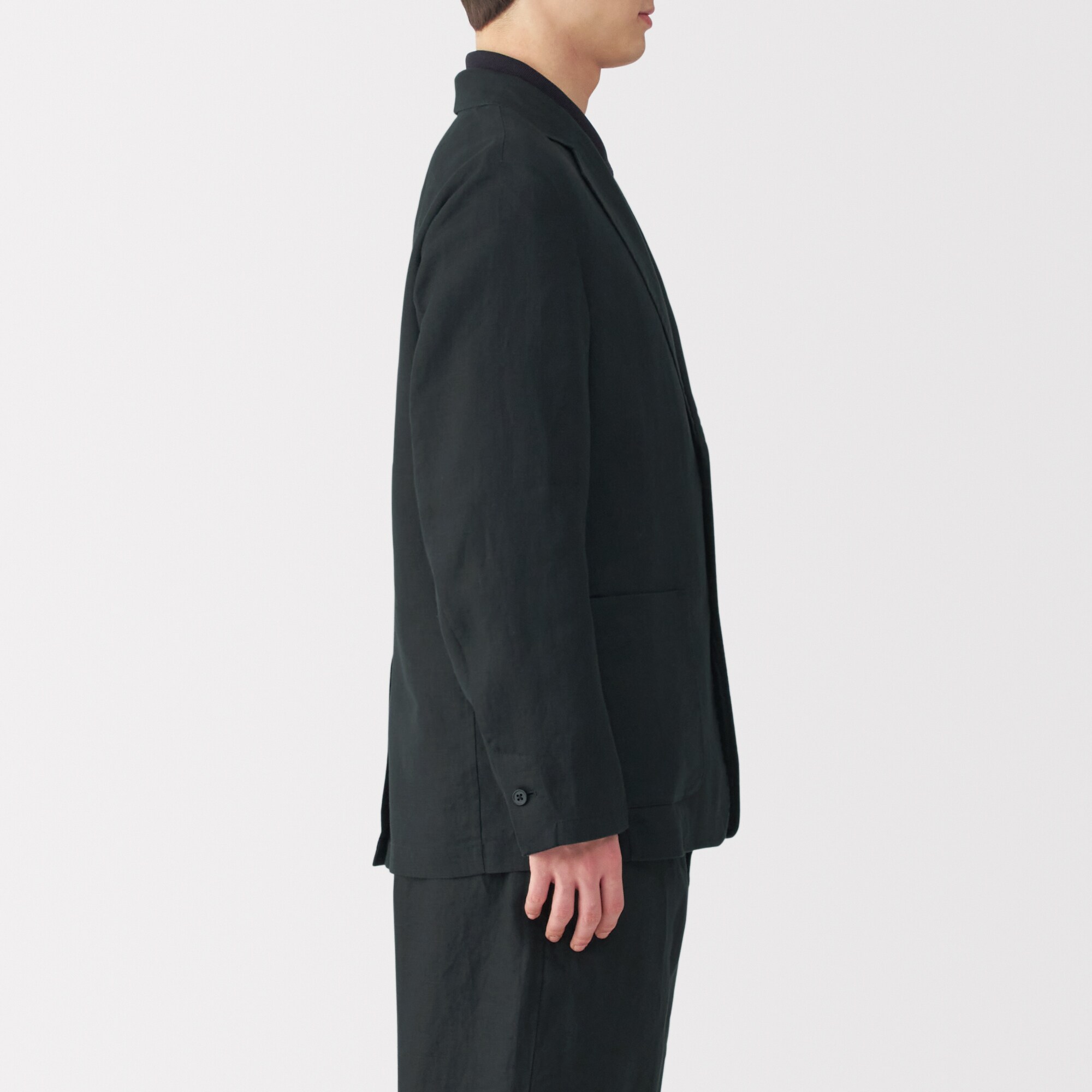 紳士 リネン洗いざらしジャケット | 無印良品