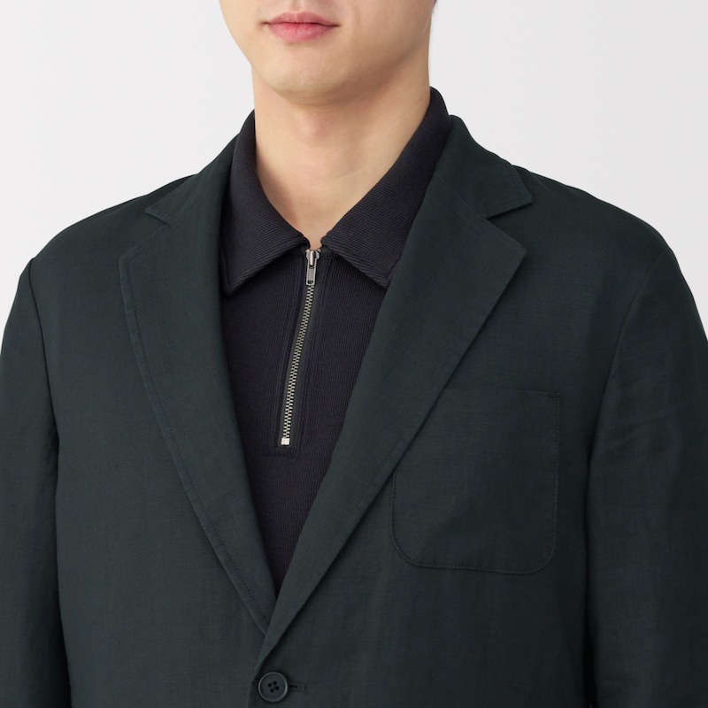 紳士　リネン洗いざらしジャケット