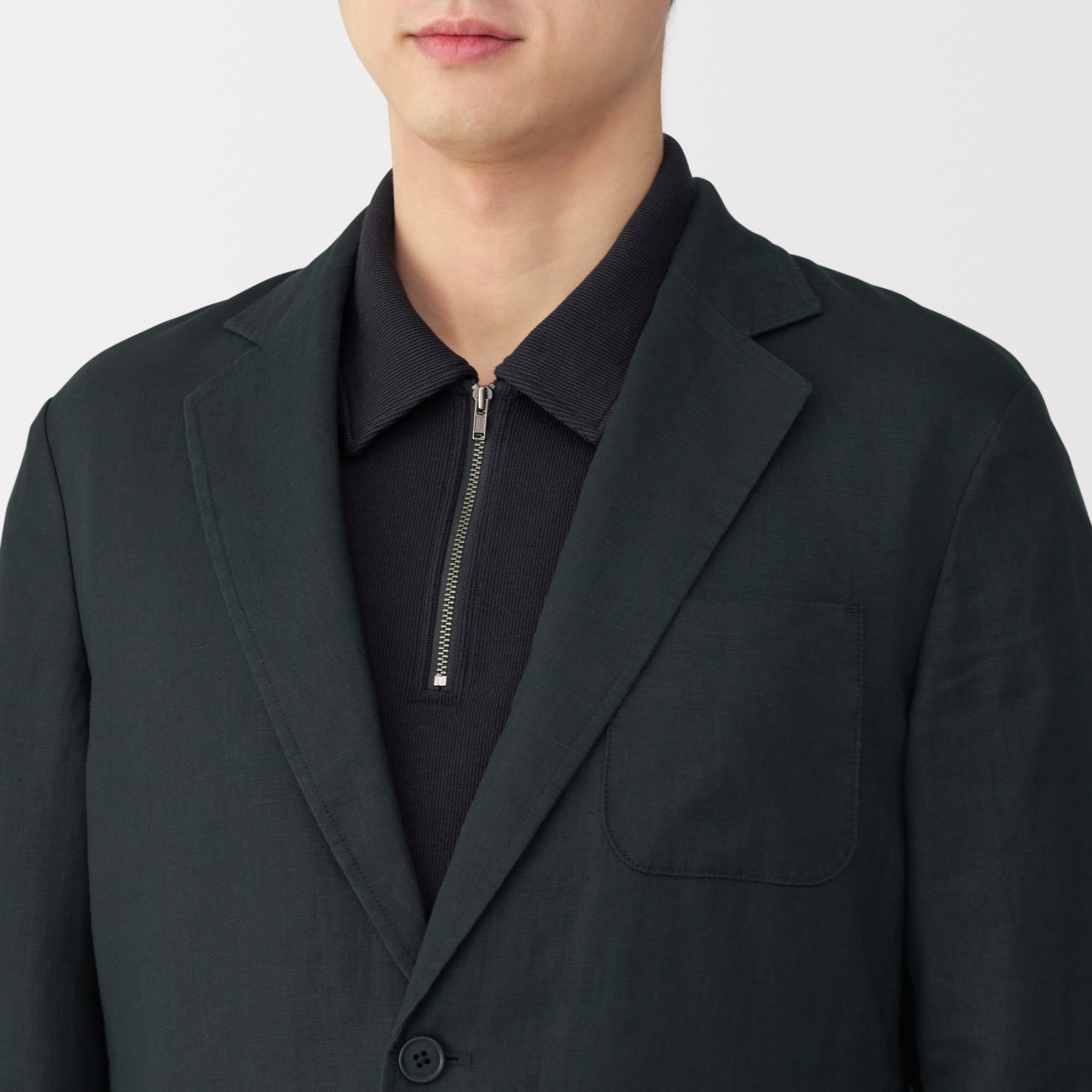 紳士　リネン洗いざらしジャケット