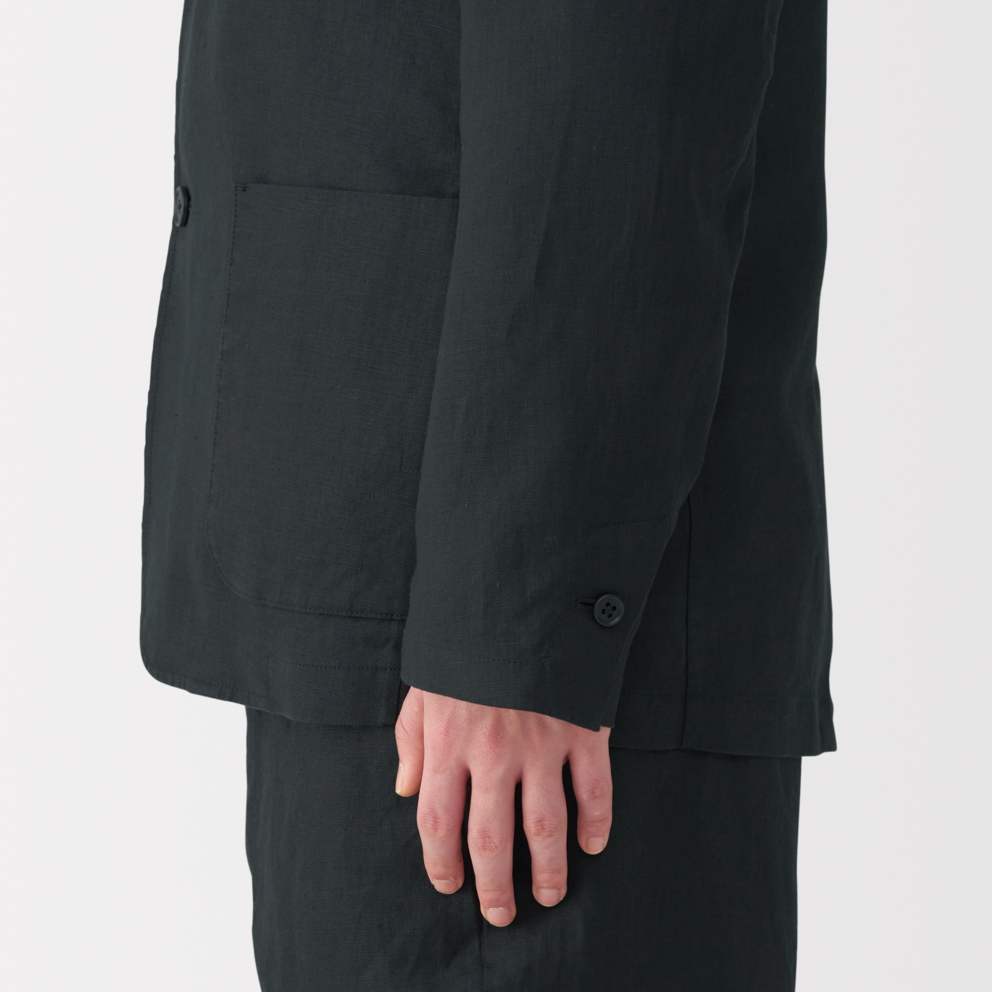 紳士　リネン洗いざらしジャケット