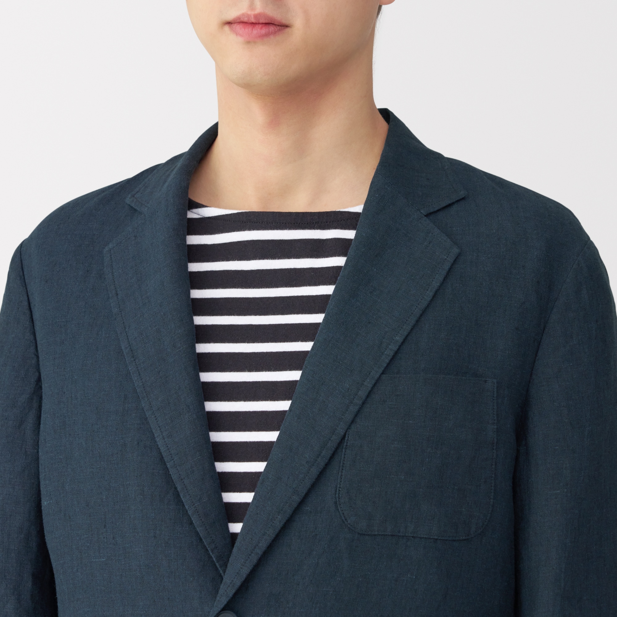 紳士　リネン洗いざらしジャケット