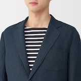 紳士　リネン洗いざらしジャケット