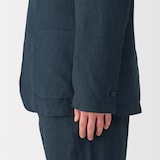 紳士　リネン洗いざらしジャケット