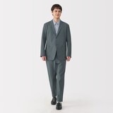 紳士　風を通す　ストレッチサッカージャケット