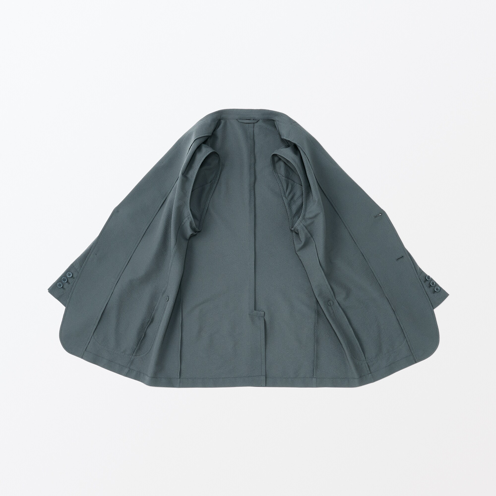 紳士　風を通す　ストレッチサッカージャケット