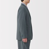 紳士　風を通す　ストレッチサッカージャケット