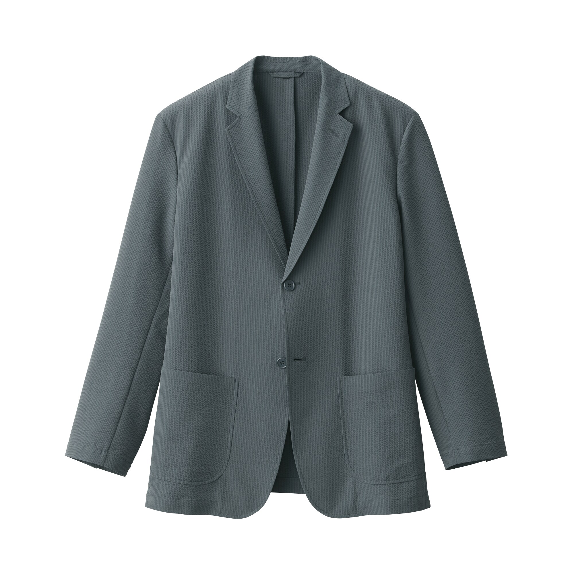 紳士　風を通す　ストレッチサッカージャケット