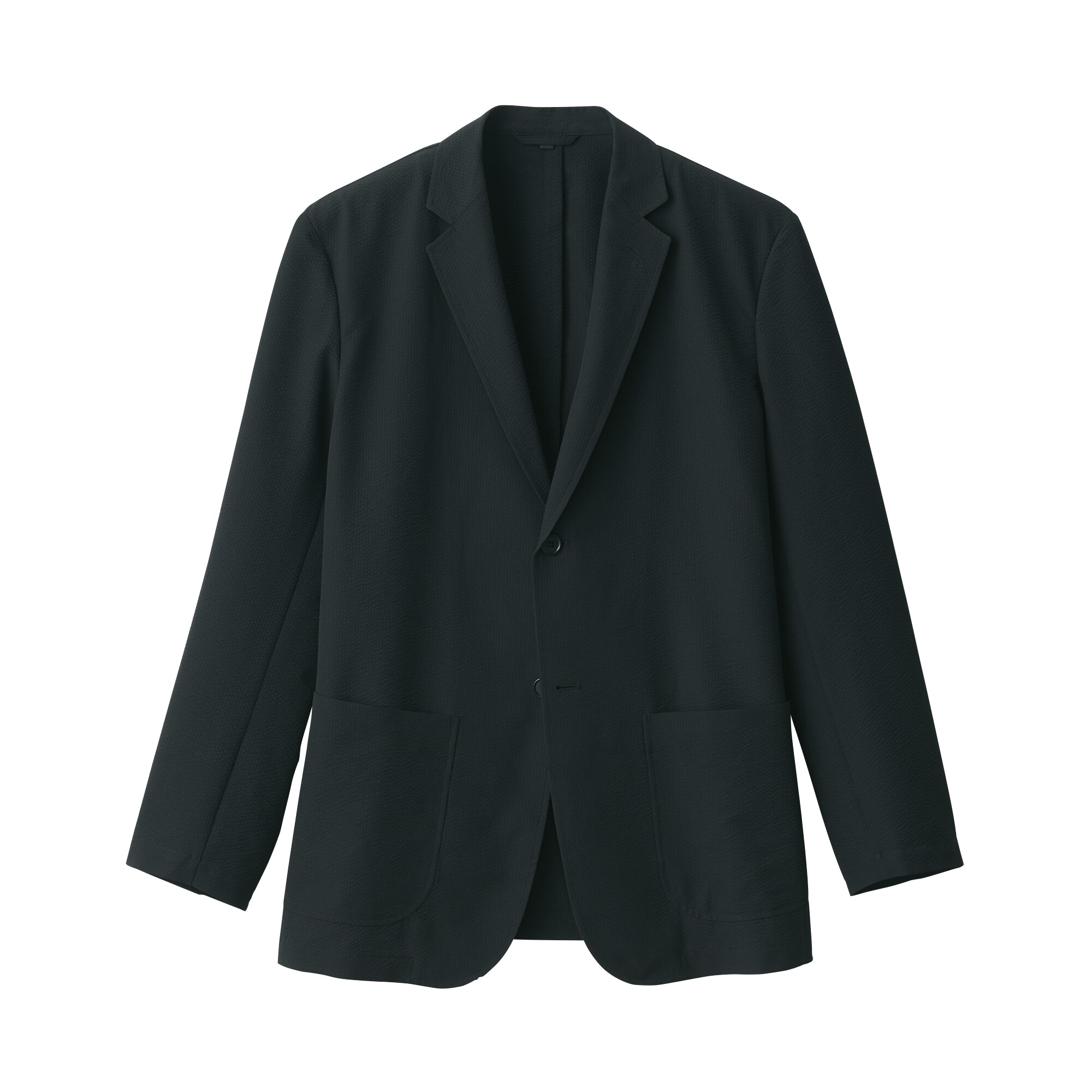 紳士　風を通す　ストレッチサッカージャケット